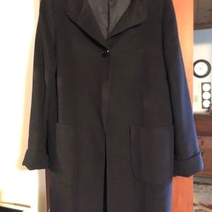 Algo Cashmere Navy Medium Coat and Skirt